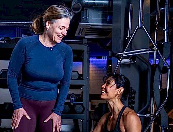 Brittney training with Sandra