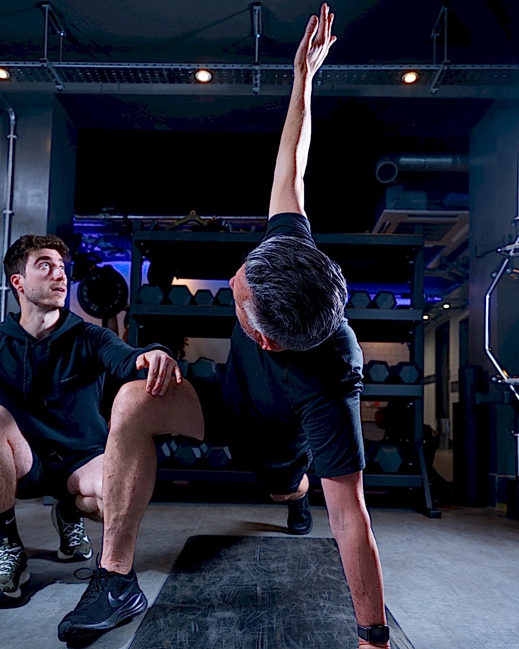 Steve training with Jack